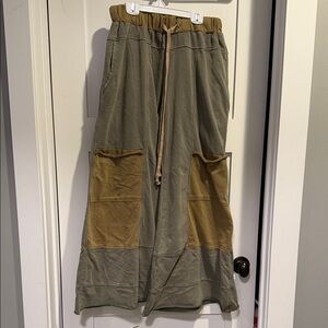 Two-Tone Casual Pants